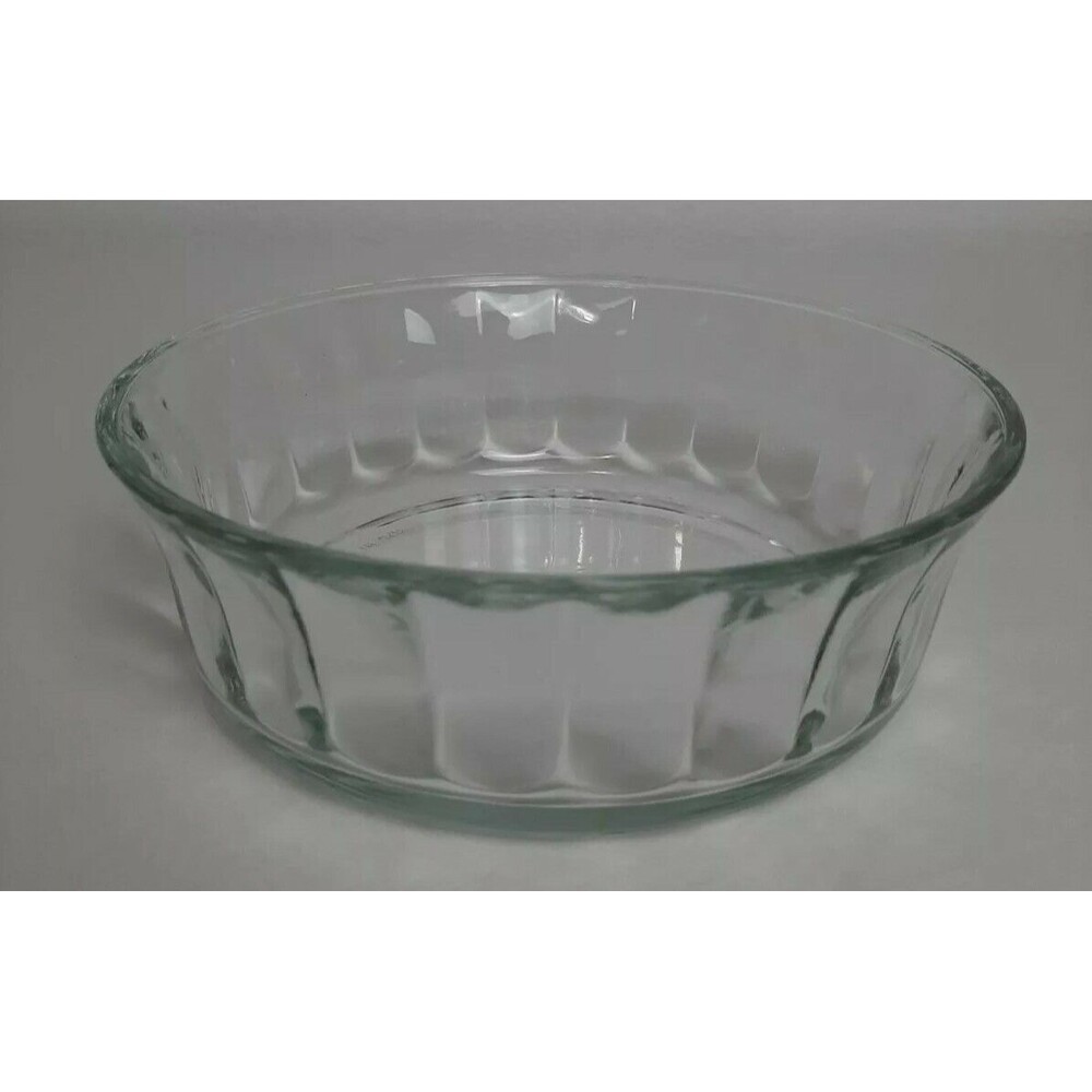 Indiana Glass Round Clear Crystal Candy Nut Dish 7.5"x2.5" Ribbed Sides